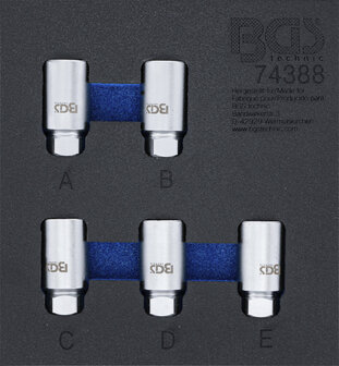 Modulo per carrelli portautensili 1/6: set di utensili per bulloni di sicurezza per Tesla 5 pz