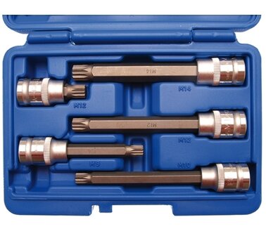 Set di tappi per inserti 12,5 mm (1/2) drive Spline 5 parti