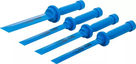 Set di raschietti in plastica 19 - 22 - 25 - 25 - 38 mm di larghezza 4 pezzi