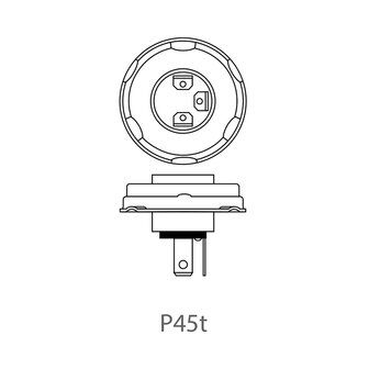 Lampada auto 12V 45/40W P45t in scatola x10 pezzi