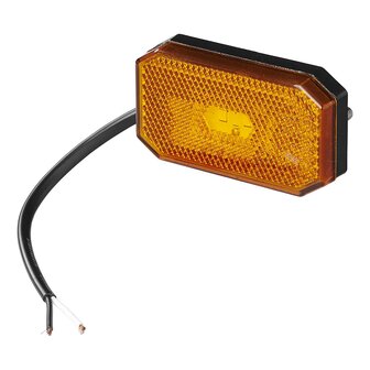 Luce di ingombro laterale arancione da 12/24V LED 80 x 44 mm