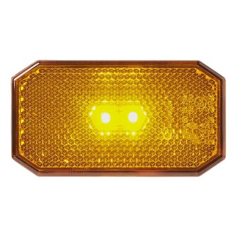 Luce di ingombro laterale arancione da 12/24V LED 80 x 44 mm