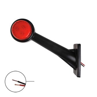 Luce di posizione anteriore 12/24V rosso/bianco/arancio 166x193mm LED sinistro