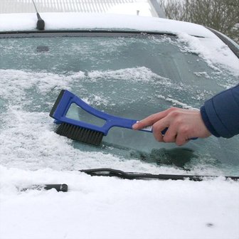 Spazzola da neve 14,5 pollici con raschiaghiaccio