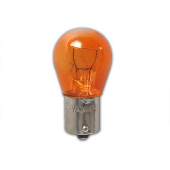 Lampada auto 12V 21W BA15s arancione x 10 pezzi