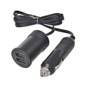 Cavo di prolunga 1M con caricabatterie USB a 2 vie 12V/24V