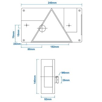 Fanale posteriore Aspock Multipoint I destro