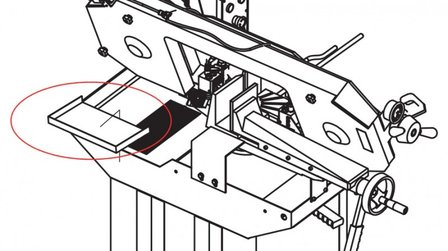 Sega a nastro stazionaria diametro 225 mm - 60&deg;