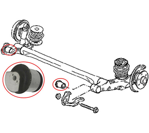 Set di utensili per silent block per Opel / Vauxhall 5 pz