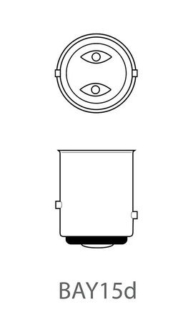 Lampada auto 12V 21/5W BAY15d x10 pezzi