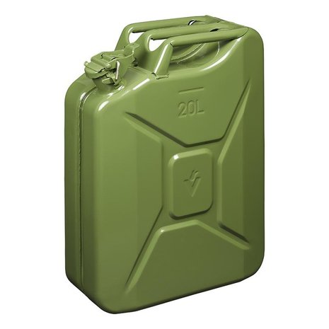 Jerrycan 20L verde metallizzato UN- TuV/GS approvato