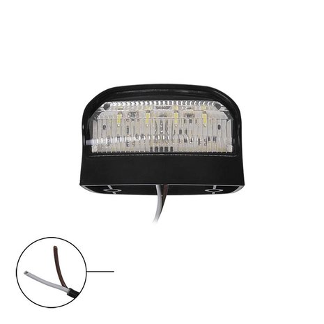 Luminazione targa 12/24V 70x42mm LED