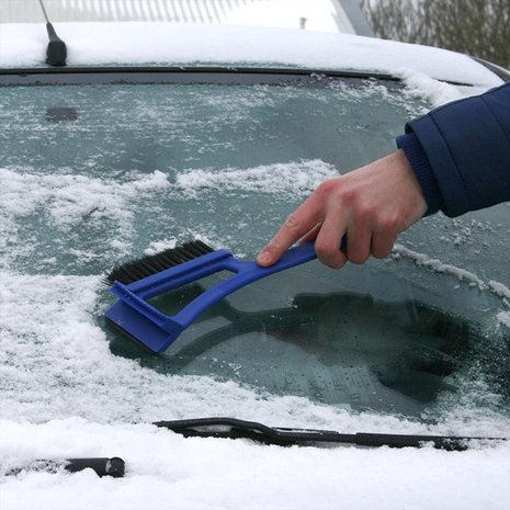 Spazzola da neve 14,5 pollici con raschiaghiaccio