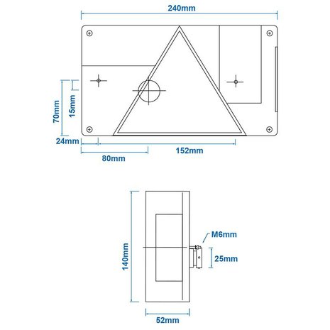 Fanale posteriore Aspock Multipoint II a destra