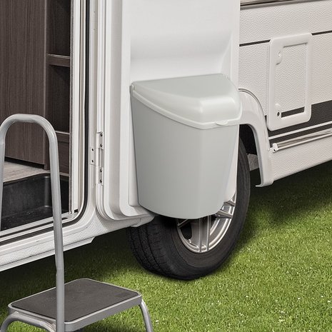 Cestino con coperchio per caravan/camper