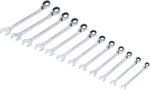 Serie di chiavi combinate a cricchetto reversibili 8 - 19 mm 12 pz
