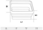 Serie di vaschette magnetiche silicone pieghevole 115 x 115 x 50 mm 4 pz