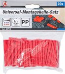 Serie di cunei di montaggio universali plastica 20 pz