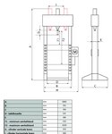 Pressa idraulica pneumatica 30T a cilindro mobile