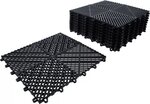 Set di piastrelle in plastica sistema a clic 400 x 400 x 18 mm 10 pz