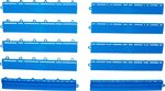 Set di elementi per bordi di piastrelle in plastica sistema a clic 400 x 55 x 15 mm 10 pz