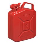 Tanica di benzina di metallo rosso da 5L con approvazione ONU e TUV/GS