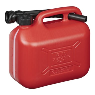 Jerrycan 5 litri di plastica rosso ONU approvato