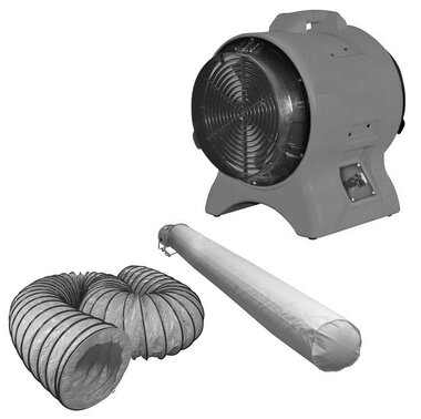 Ventilatore mobile mv200pp con accessori