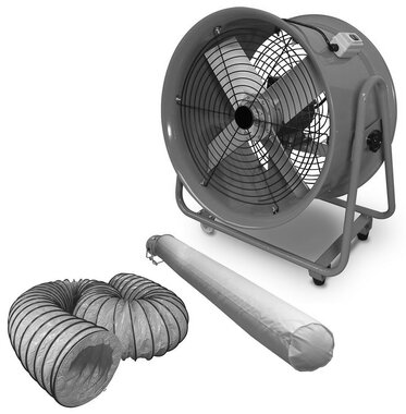 Ventilator 500 mm met accessoires