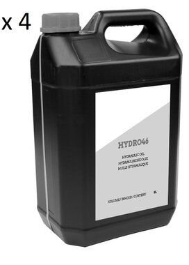 Confezione da 4 x 5l di olio idraulico hydro 46