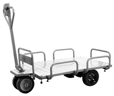 Carrello elettrico a piattaforma 400kg 1210x850mm - batteria 36V / 12Ah