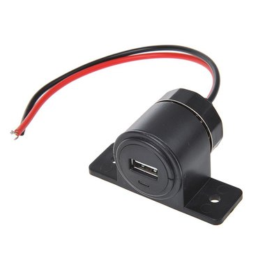 Presa da parete USB 2100mA 12V/24V 2100mA 12V/24V