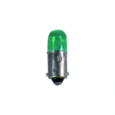 Lampada auto 12V 4W BA9s verde X2 pezzi 4W BA9s verde X2