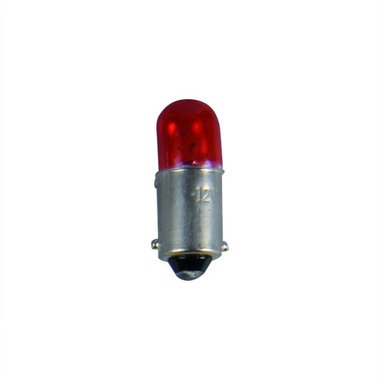 Lampada per auto 12V 4W BA9s rosso X2 pezzi