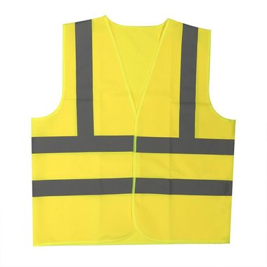 Gilet di sicurezza XL giallo con strisce sulle spalle